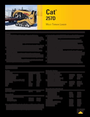 Челни товарачи Caterpillar 257D
