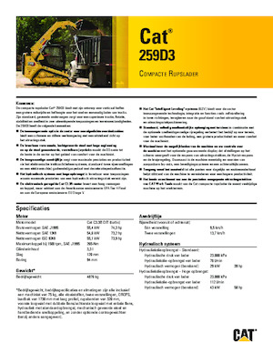Челни товарачи Caterpillar 259D Serie 3 Deltalader