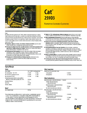 Челни товарачи Caterpillar 259D Serie 3 Deltalader