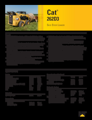 Челни товарачи Caterpillar 262D Series 3