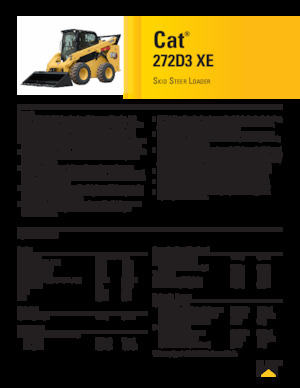 Челни товарачи Caterpillar 272D XE Serie 3