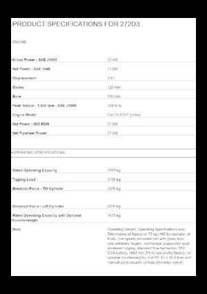 Челни товарачи Caterpillar 272D3