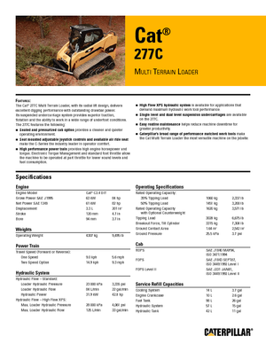 Челни товарачи Caterpillar 277C
