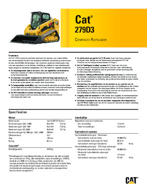 Челни товарачи Caterpillar 279D Serie 3 Deltalader