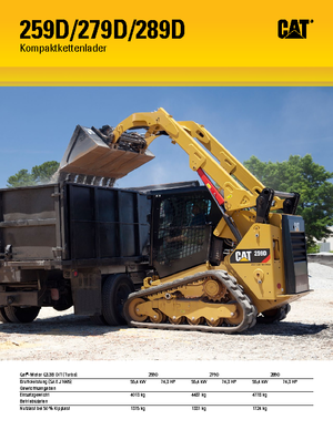 Челни товарачи Caterpillar 289D