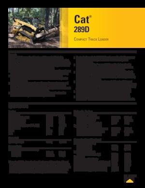 Челни товарачи Caterpillar 289D
