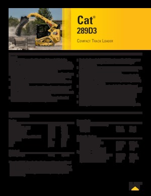 Челни товарачи Caterpillar 289D Serie 3 Deltalader
