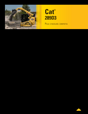 Челни товарачи Caterpillar 289D Serie 3 Deltalader