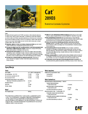 Челни товарачи Caterpillar 289D Serie 3 Deltalader