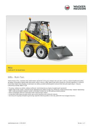 Челни товарачи Neuson 501s