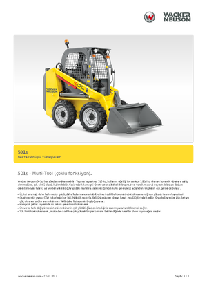Челни товарачи Neuson 501s