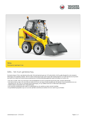 Челни товарачи Neuson 501s