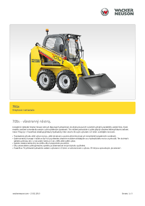 Челни товарачи Neuson 701s
