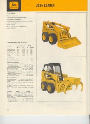 Челни товарачи John Deere Construction JD24