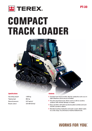 Челни товарачи Terex PT 30