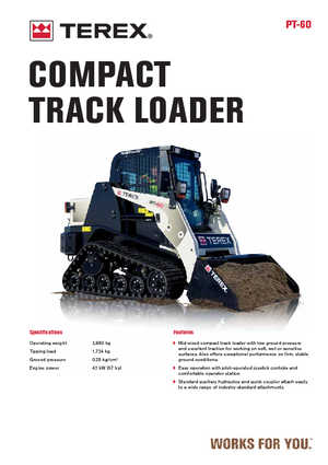 Челни товарачи Terex PT 60