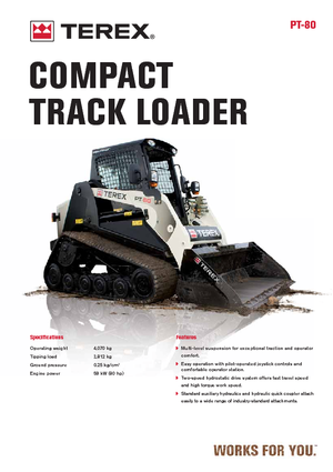 Челни товарачи Terex PT 80