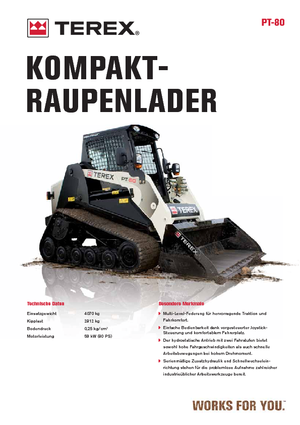 Челни товарачи Terex PT 80