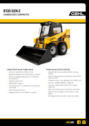 Челни товарачи Gehl R135