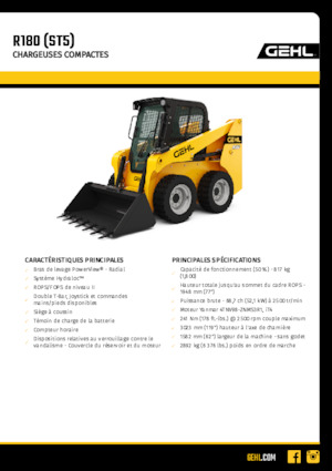 Челни товарачи Gehl R180