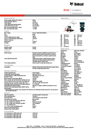 Челни товарачи Bobcat S530