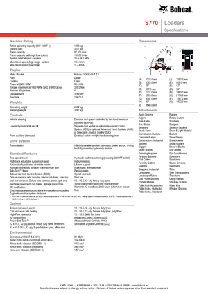 Челни товарачи Bobcat S770