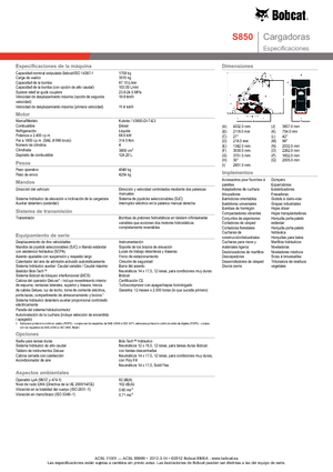Челни товарачи Bobcat S850