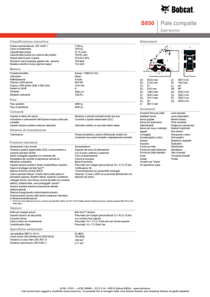 Челни товарачи Bobcat S850