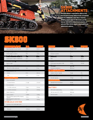 Челни товарачи Ditch Witch SK800