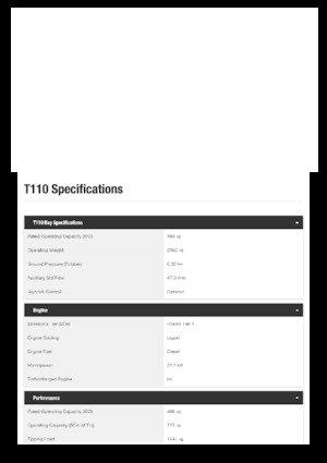 Челни товарачи Bobcat T110