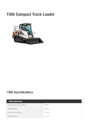 Челни товарачи Bobcat T595