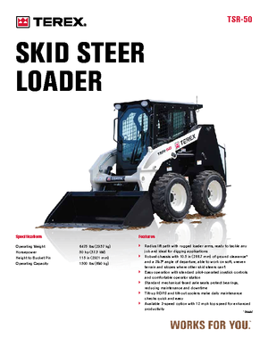 Челни товарачи Terex TSR 50