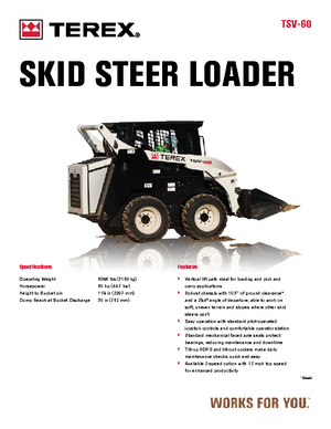 Челни товарачи Terex TSV 60