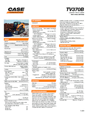 Челни товарачи Case TV370B