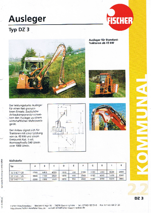 Наклонни косачки Fischer DZ 3