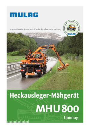 Наклонни косачки Mulag MHU 800