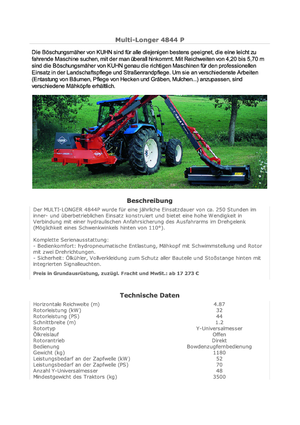 Наклонни косачки Kuhn Multi-Longer GI-T 4844 P TD