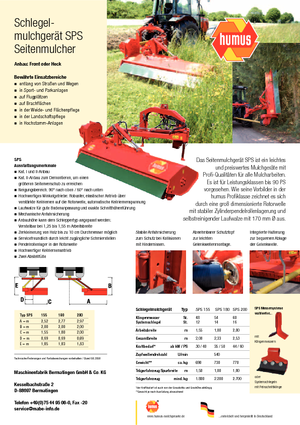 Наклонни косачки Humus SPS 155