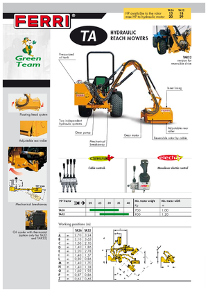 Наклонни косачки Ferri TA 26