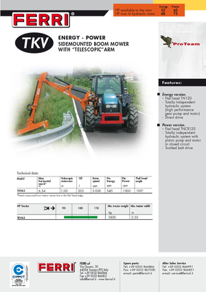 Наклонни косачки Ferri TKV 65