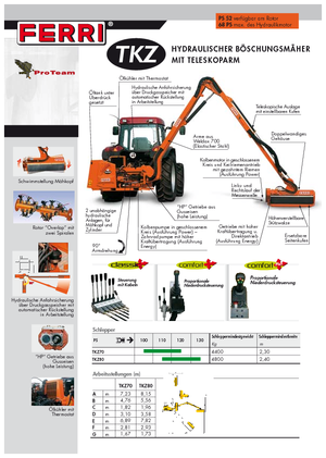 Наклонни косачки Ferri TKZ 80 Technology