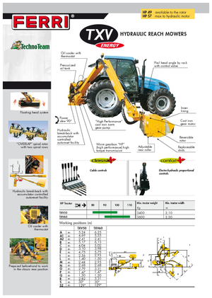 Наклонни косачки Ferri TXV 60