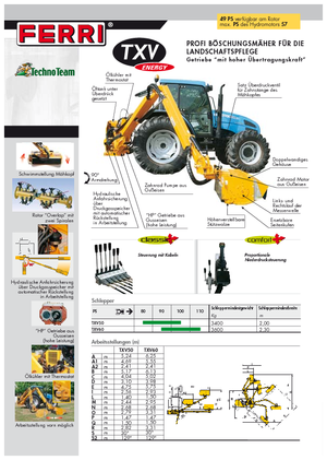 Наклонни косачки Ferri TXV 60