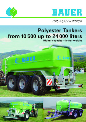 Цистерни за течен оборски тор Bauer Irrigation Centrifugal tanker Poly 105 EA SF single axle