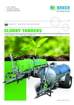 Цистерни за течен оборски тор Bauer Irrigation Pump tanker poly 241+ tridem axle