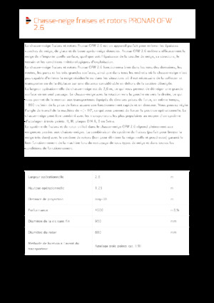 Фрези за сняг Pronar OFW 2.6 