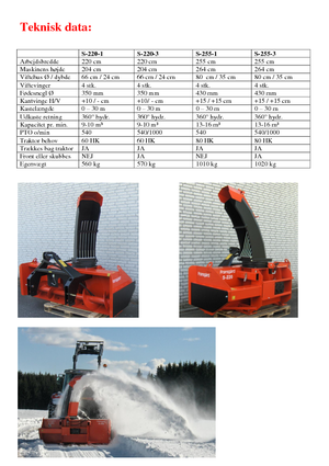 Фрези за сняг Fransgard S 220-3