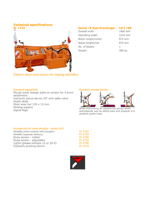 Леки снегорини Hydrac LB I 180