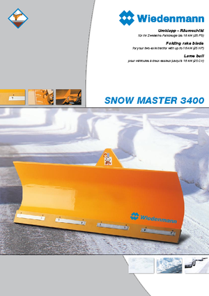 Леки снегорини Wiedenmann SnowMaster 3403