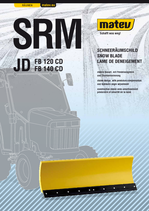 Леки снегорини Matev SRM-FB 140 CD JD
